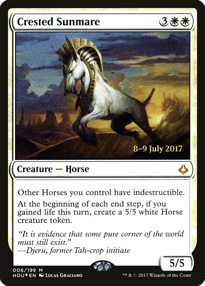Crested Sunmare [Hour of Devastation Prerelease Promos] | L.A. Mood Comics and Games