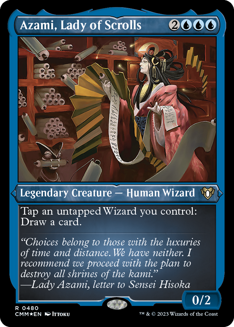Azami, Lady of Scrolls (Foil Etched) [Commander Masters] | L.A. Mood Comics and Games