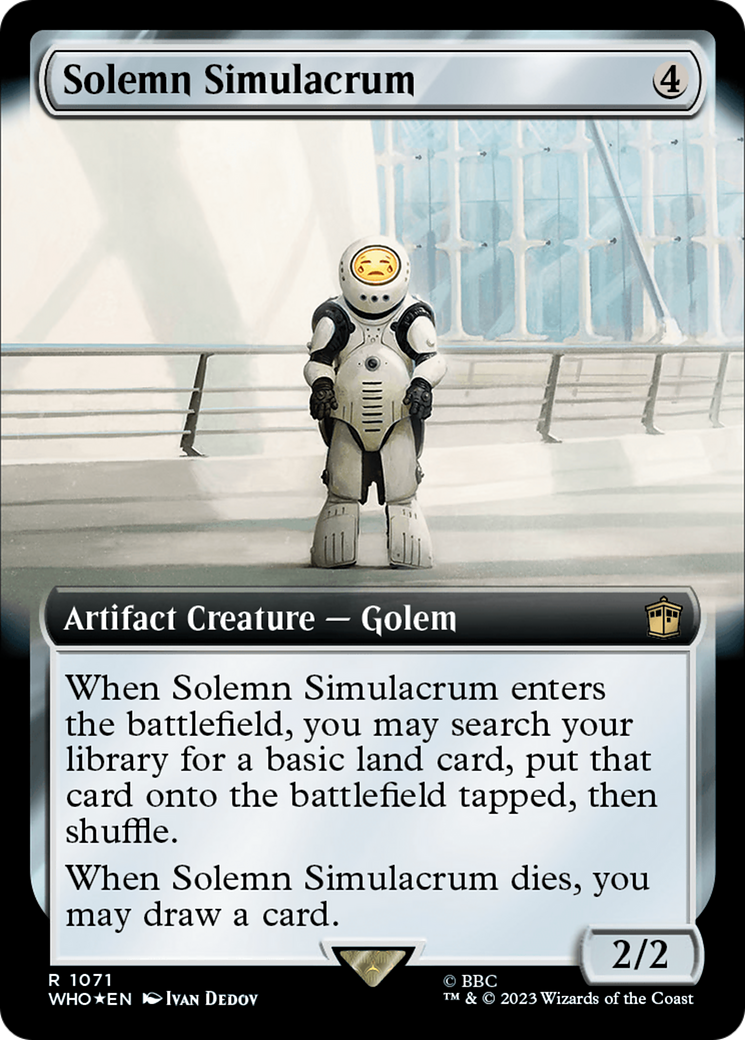 Solemn Simulacrum (Extended Art) (Surge Foil) [Doctor Who] | L.A. Mood Comics and Games