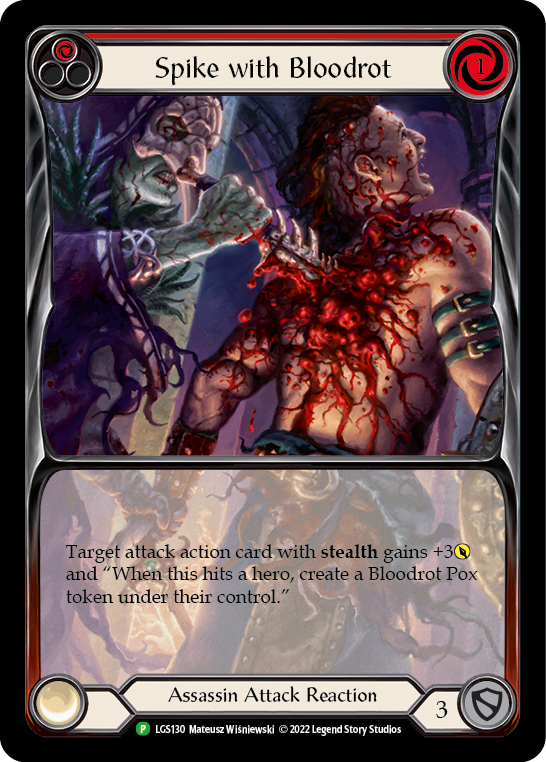 Spike with Bloodrot [LGS130] (Promo)  Rainbow Foil | L.A. Mood Comics and Games