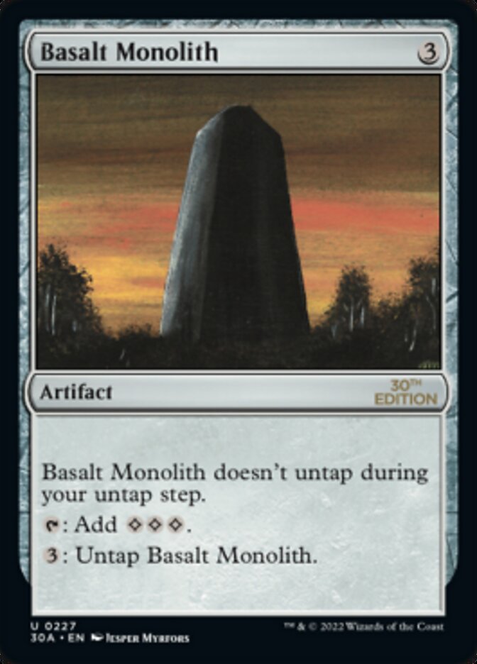 Basalt Monolith [30th Anniversary Edition] | L.A. Mood Comics and Games