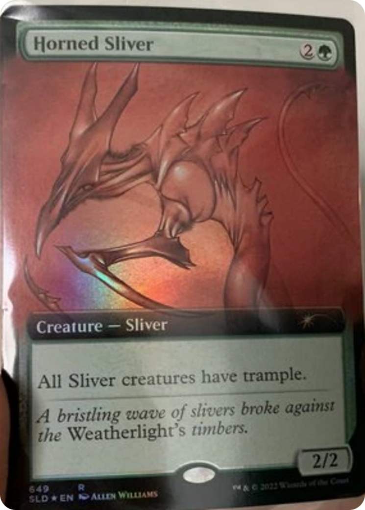 Horned Sliver (Extended Art) [Secret Lair Drop Promos] | L.A. Mood Comics and Games