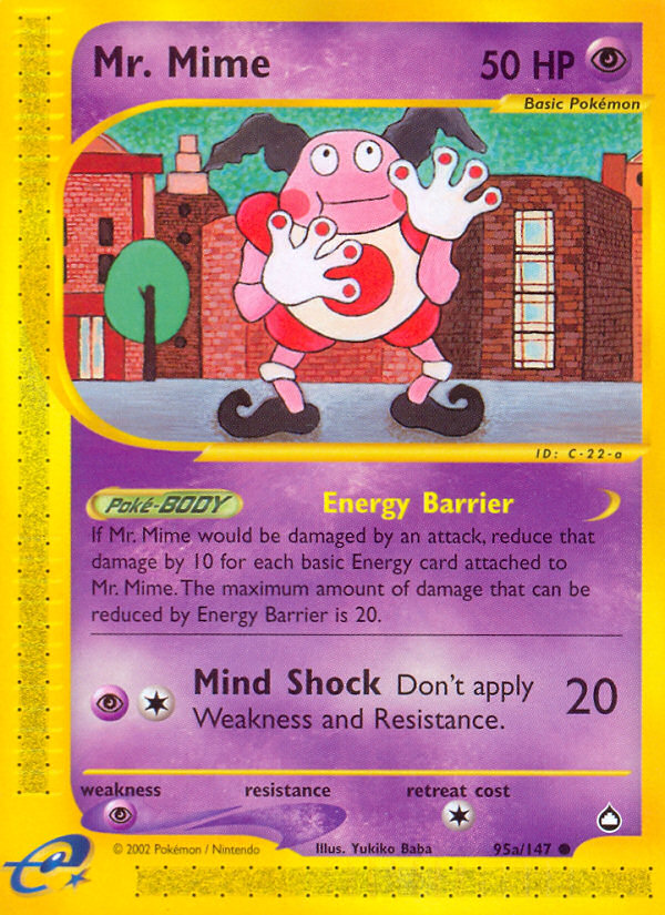 Mr. Mime (95a/147) [Aquapolis] | L.A. Mood Comics and Games