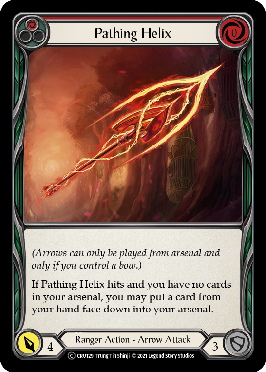 Pathing Helix (Red) [U-CRU129] (Crucible of War Unlimited)  Unlimited Rainbow Foil | L.A. Mood Comics and Games