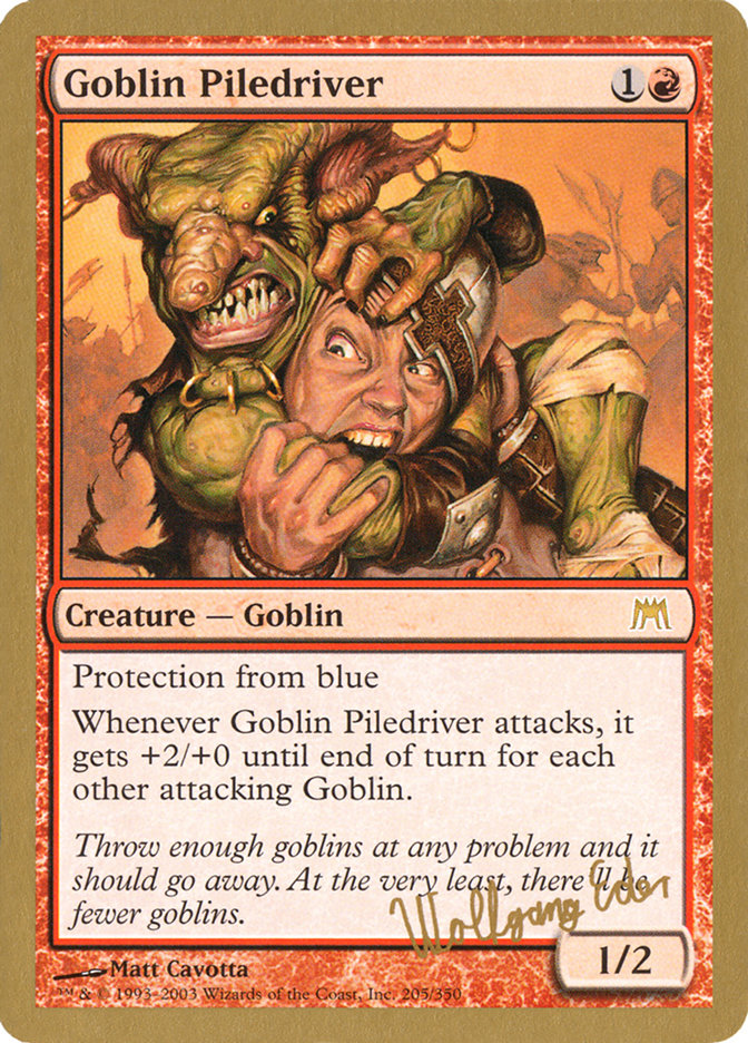 Goblin Piledriver (Wolfgang Eder) [World Championship Decks 2003] | L.A. Mood Comics and Games