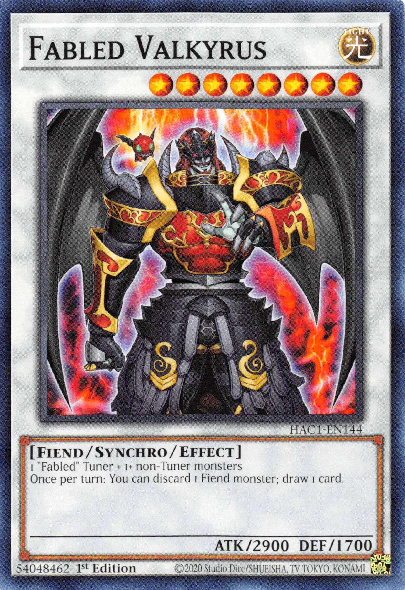 Fabled Valkyrus [HAC1-EN144] Common | L.A. Mood Comics and Games