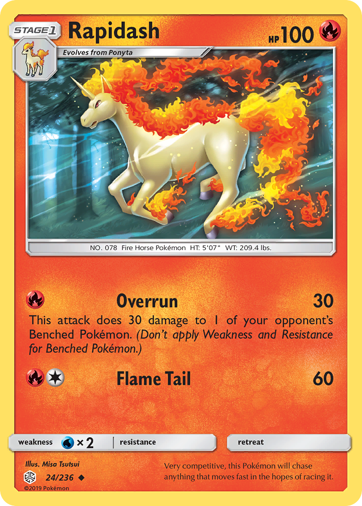 Rapidash (24/236) [Sun & Moon: Cosmic Eclipse] | L.A. Mood Comics and Games