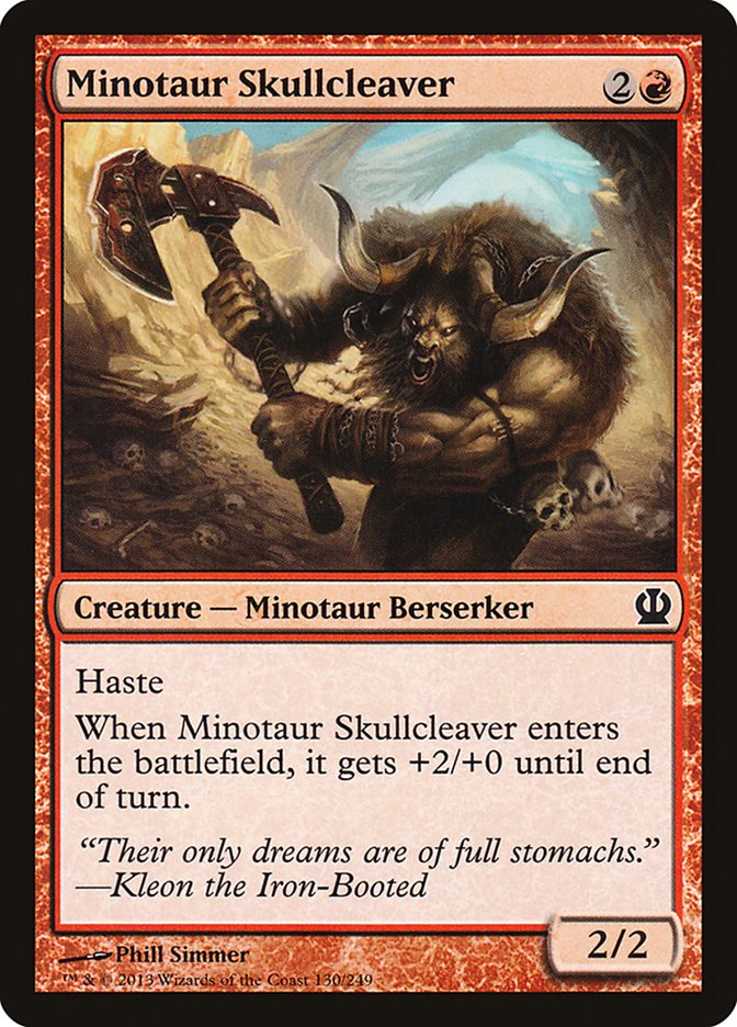 Minotaur Skullcleaver [Theros] | L.A. Mood Comics and Games