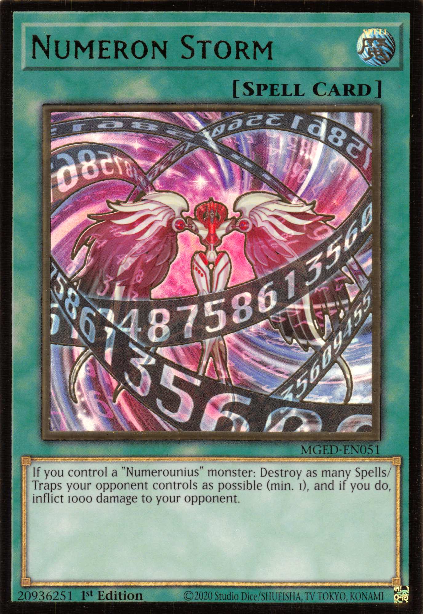 Numeron Storm [MGED-EN051] Gold Rare | L.A. Mood Comics and Games