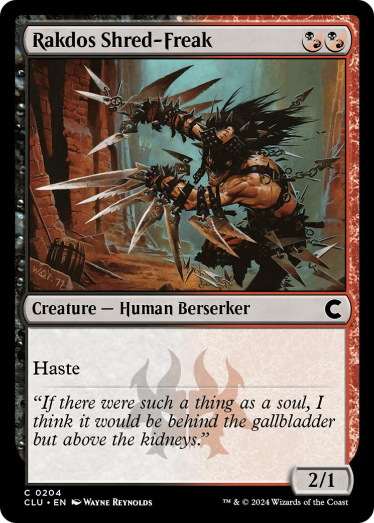 Rakdos Shred-Freak [Ravnica: Clue Edition] | L.A. Mood Comics and Games
