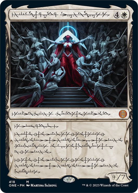 Elesh Norn, Mother of Machines (Phyrexian Step-and-Compleat Foil) [Phyrexia: All Will Be One] | L.A. Mood Comics and Games