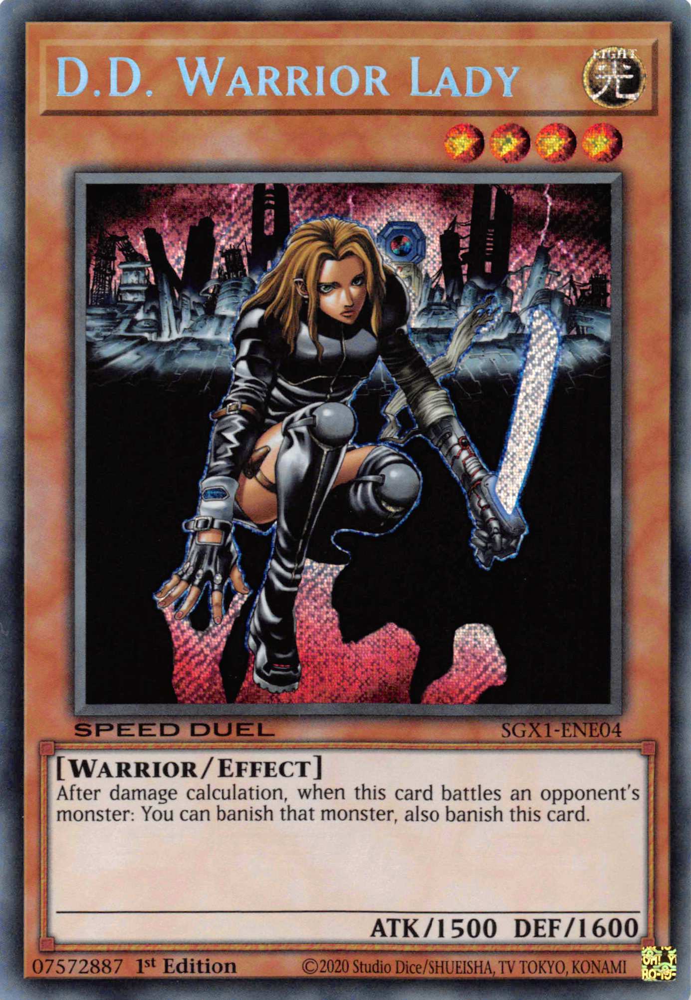 D.D. Warrior Lady [SGX1-ENE04] Secret Rare | L.A. Mood Comics and Games