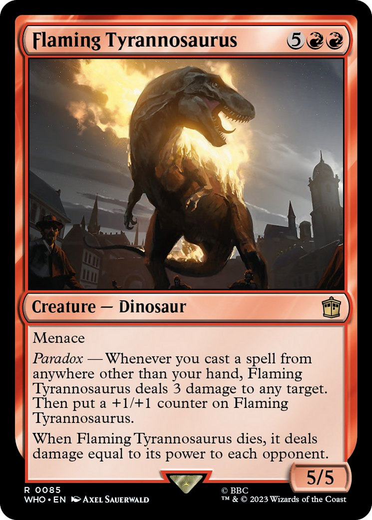 Flaming Tyrannosaurus [Doctor Who] | L.A. Mood Comics and Games