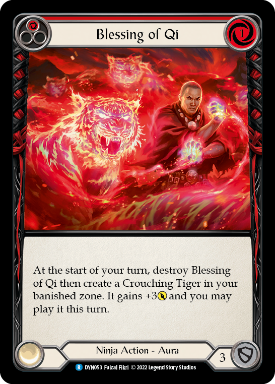 Blessing of Qi (Red) [DYN053] (Dynasty)  Rainbow Foil | L.A. Mood Comics and Games