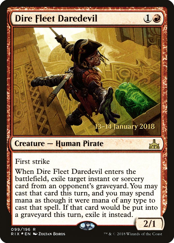 Dire Fleet Daredevil [Rivals of Ixalan Prerelease Promos] | L.A. Mood Comics and Games