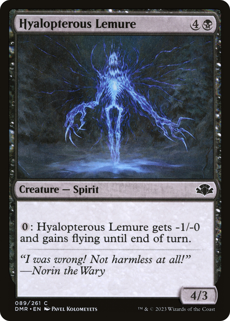 Hyalopterous Lemure [Dominaria Remastered] | L.A. Mood Comics and Games