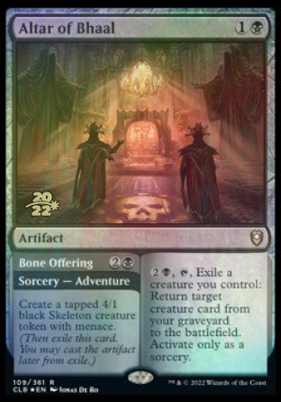 Altar of Bhaal // Bone Offering [Commander Legends: Battle for Baldur's Gate Prerelease Promos] | L.A. Mood Comics and Games