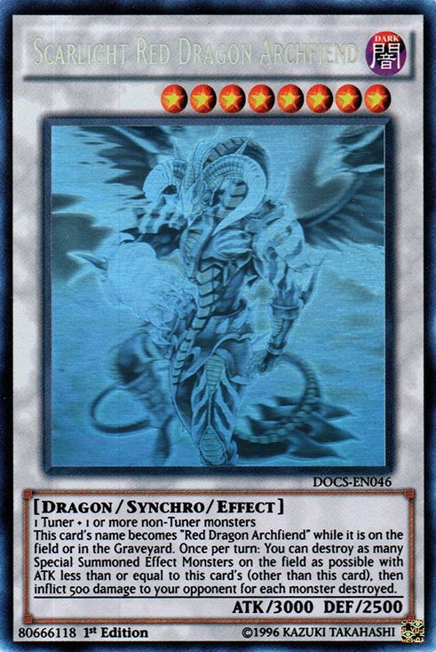 Scarlight Red Dragon Archfiend (Ghost) [DOCS-EN046] Ghost Rare | L.A. Mood Comics and Games