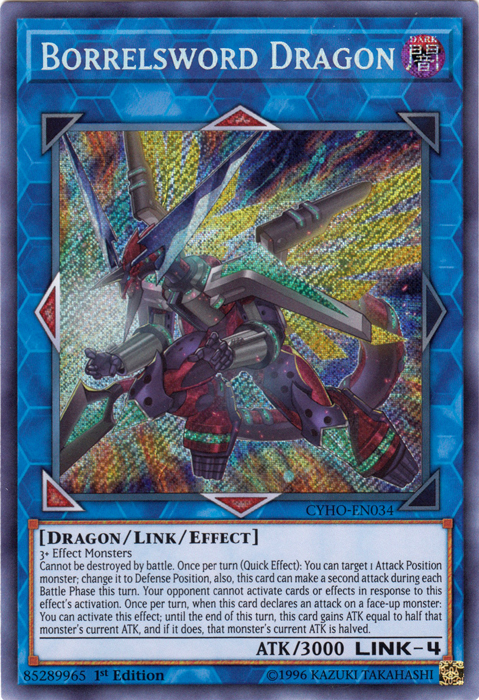 Borrelsword Dragon [CYHO-EN034] Secret Rare | L.A. Mood Comics and Games