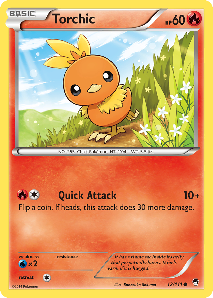 Torchic (12/111) [XY: Furious Fists] | L.A. Mood Comics and Games