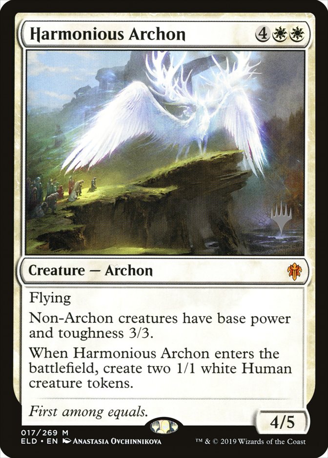 Harmonious Archon (Promo Pack) [Throne of Eldraine Promos] | L.A. Mood Comics and Games