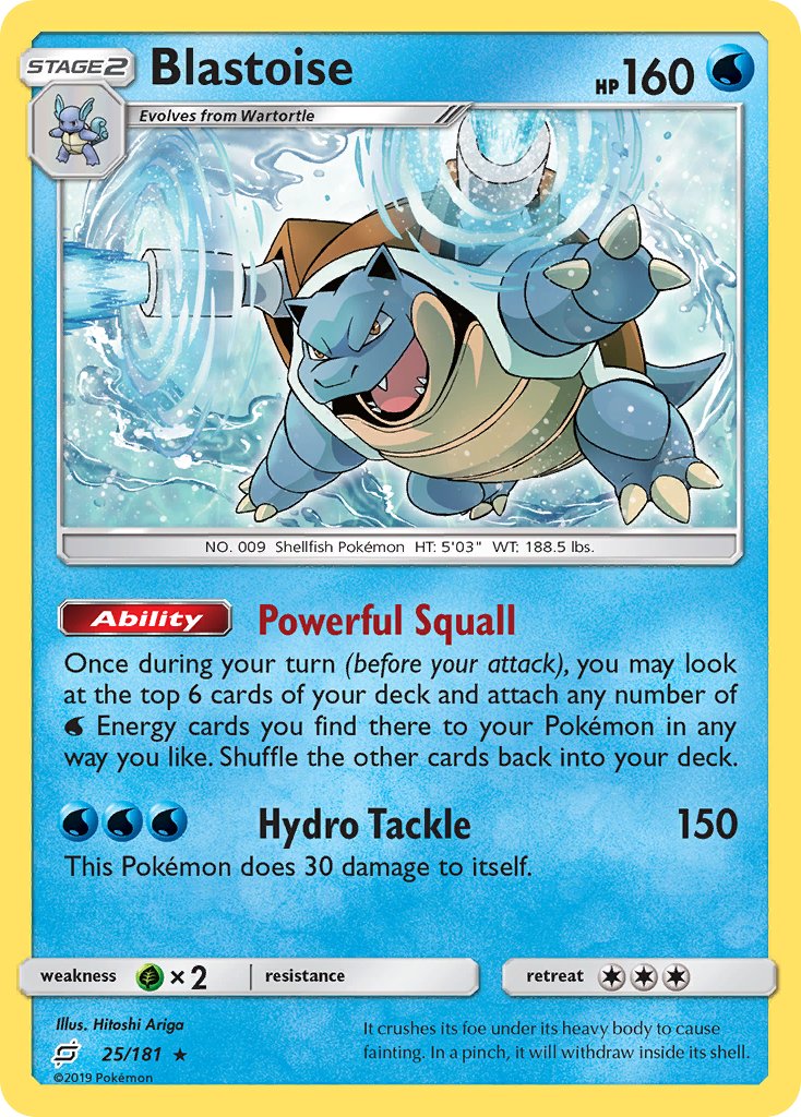 Blastoise (25/181) (Theme Deck Exclusive) [Sun & Moon: Team Up] | L.A. Mood Comics and Games