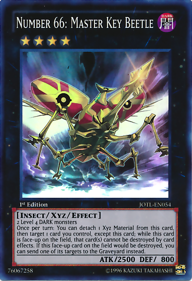 Number 66: Master Key Beetle [JOTL-EN054] Super Rare | L.A. Mood Comics and Games