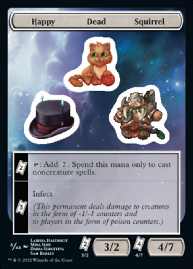 Happy Dead Squirrel [Unfinity Stickers] | L.A. Mood Comics and Games