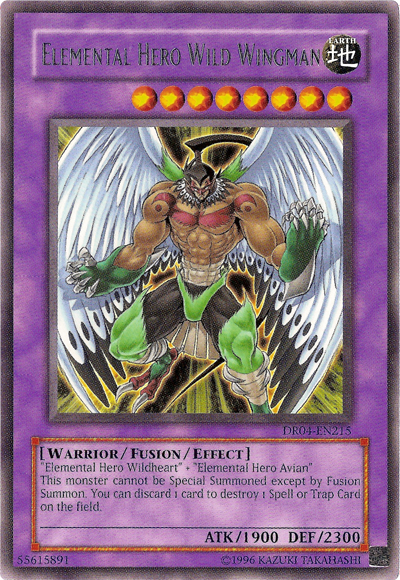 Elemental Hero Wild Wingman [DR04-EN215] Rare | L.A. Mood Comics and Games