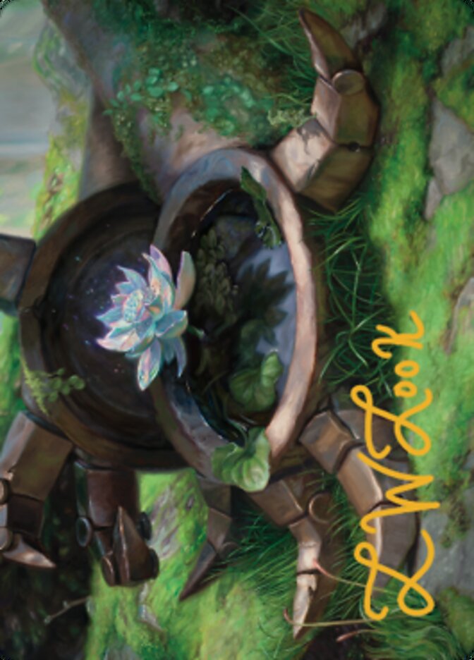 Timeless Lotus Art Card (Gold-Stamped Signature) [Dominaria United Art Series] | L.A. Mood Comics and Games
