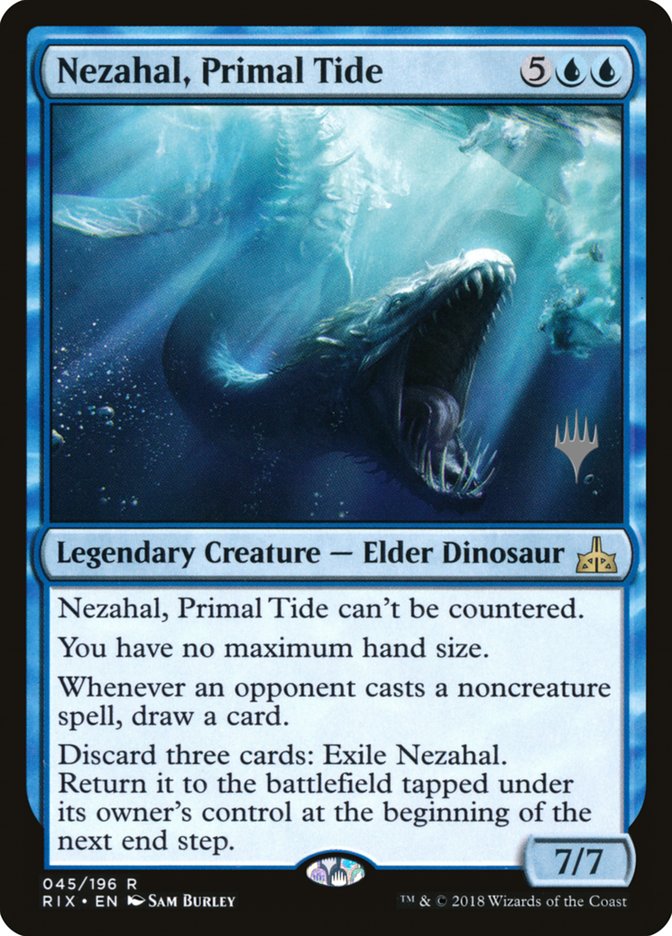 Nezahal, Primal Tide (Promo Pack) [Rivals of Ixalan Promos] | L.A. Mood Comics and Games