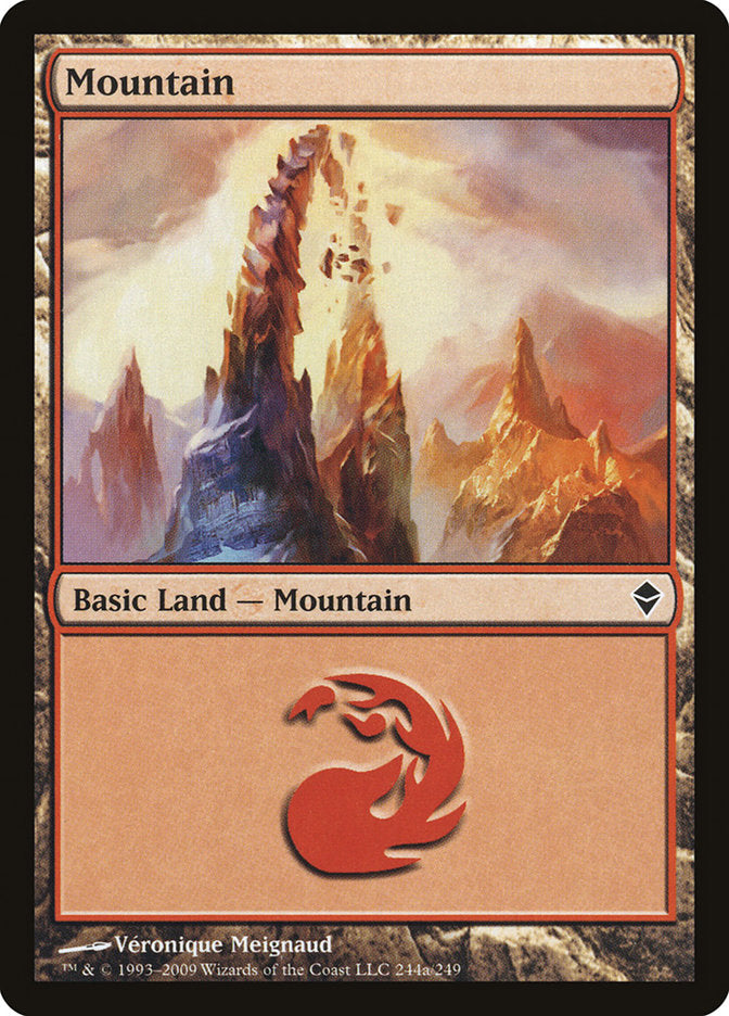 Mountain (244a) [Zendikar] | L.A. Mood Comics and Games