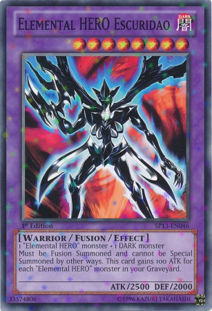 Elemental Hero Escuridao [SP13-EN046] Starfoil Rare | L.A. Mood Comics and Games