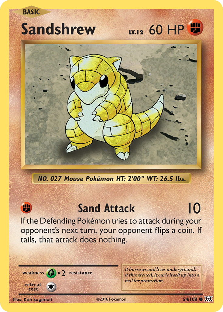 Sandshrew (54/108) [XY: Evolutions] | L.A. Mood Comics and Games