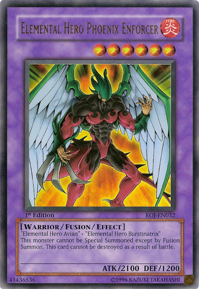 Elemental Hero Phoenix Enforcer [EOJ-EN032] Ultra Rare | L.A. Mood Comics and Games