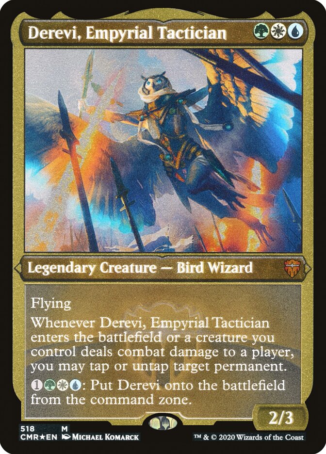 Derevi, Empyrial Tactician (Etched) [Commander Legends] | L.A. Mood Comics and Games