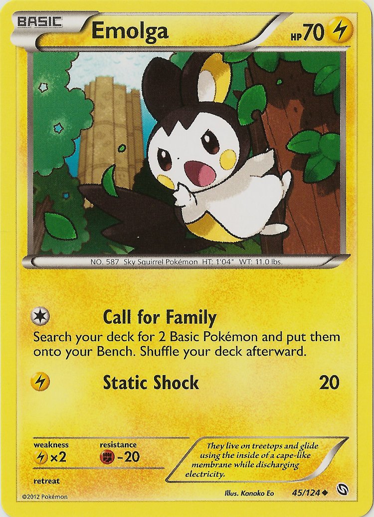 Emolga (45/124) [Black & White: Dragons Exalted] | L.A. Mood Comics and Games