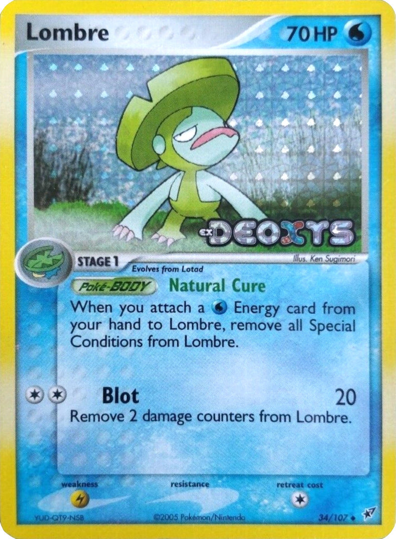 Lombre (34/107) (Stamped) [EX: Deoxys] | L.A. Mood Comics and Games