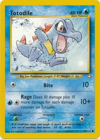 Totodile (80/111) [Neo Genesis Unlimited] | L.A. Mood Comics and Games