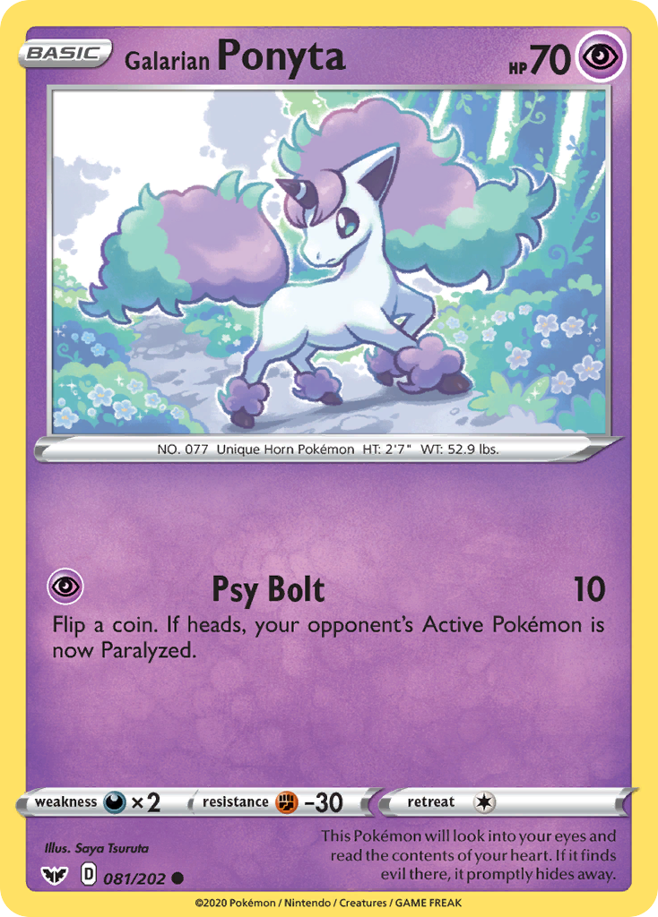 Galarian Ponyta (081/202) [Sword & Shield: Base Set] | L.A. Mood Comics and Games