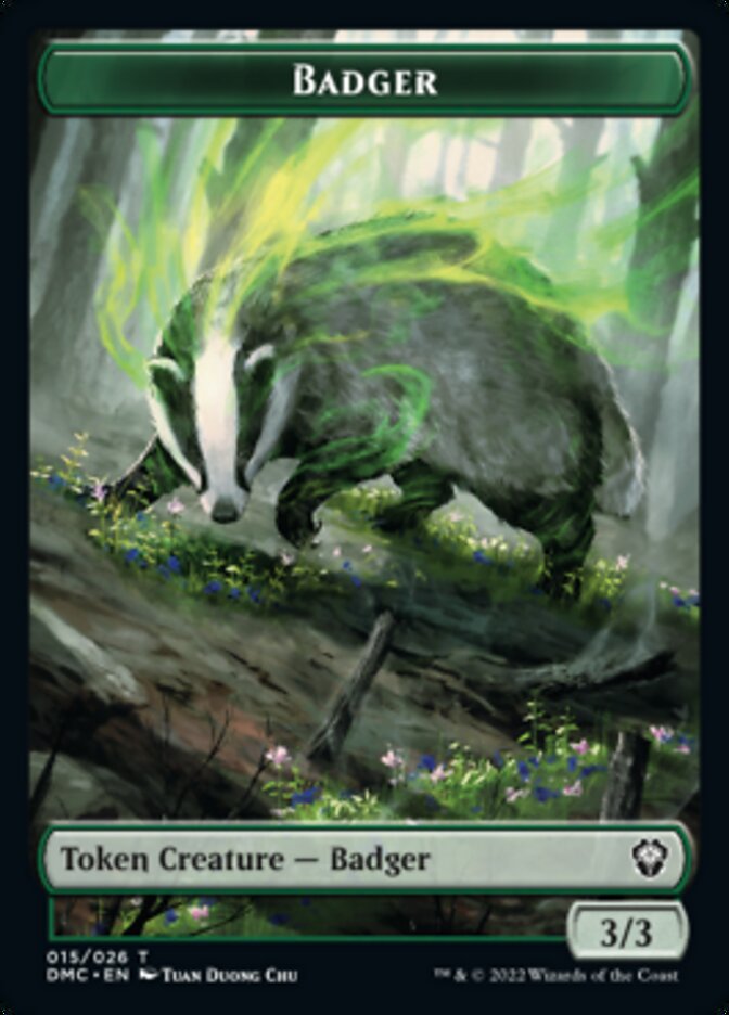 Soldier // Badger Double-Sided Token [Dominaria United Tokens] | L.A. Mood Comics and Games