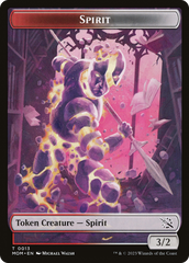 Monk // Spirit (13) Double-Sided Token [March of the Machine Tokens] | L.A. Mood Comics and Games