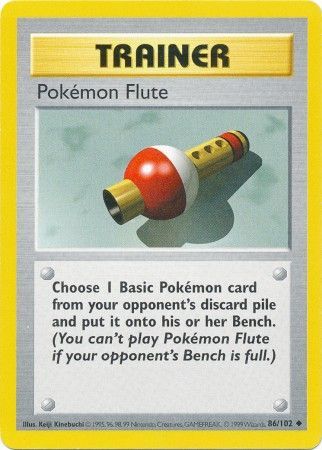 Pokemon Flute (86/102) [Base Set Shadowless Unlimited] | L.A. Mood Comics and Games
