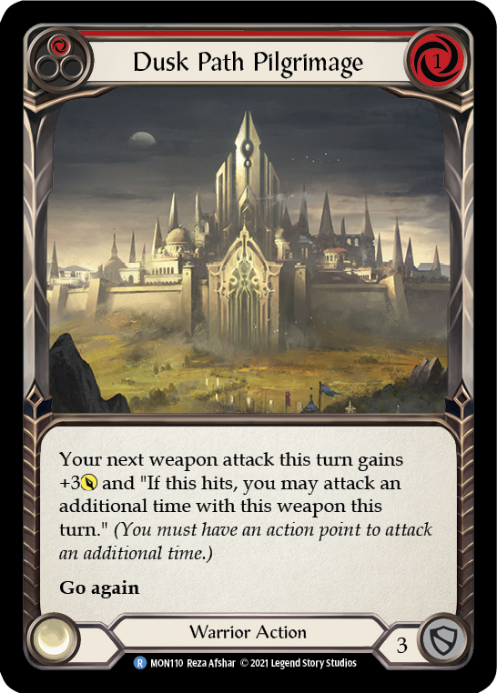 Dusk Path Pilgrimage (Red) [MON110-RF] (Monarch)  1st Edition Rainbow Foil | L.A. Mood Comics and Games