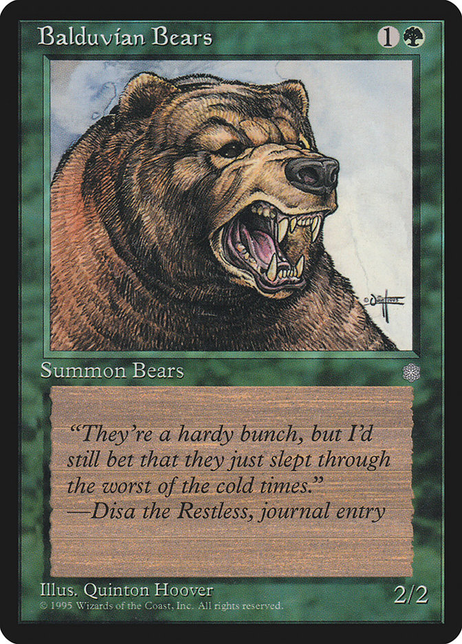 Balduvian Bears [Ice Age] | L.A. Mood Comics and Games