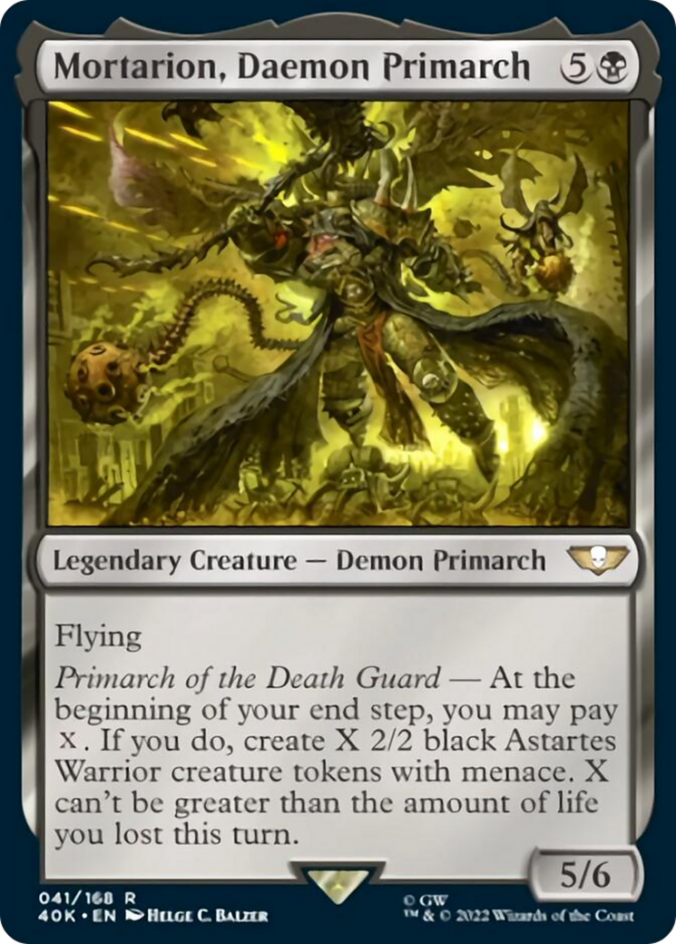 Mortarion, Daemon Primarch (Surge Foil) [Warhammer 40,000] | L.A. Mood Comics and Games