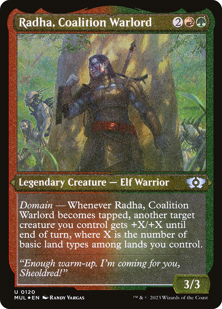 Radha, Coalition Warlord (Foil Etched) [Multiverse Legends] | L.A. Mood Comics and Games