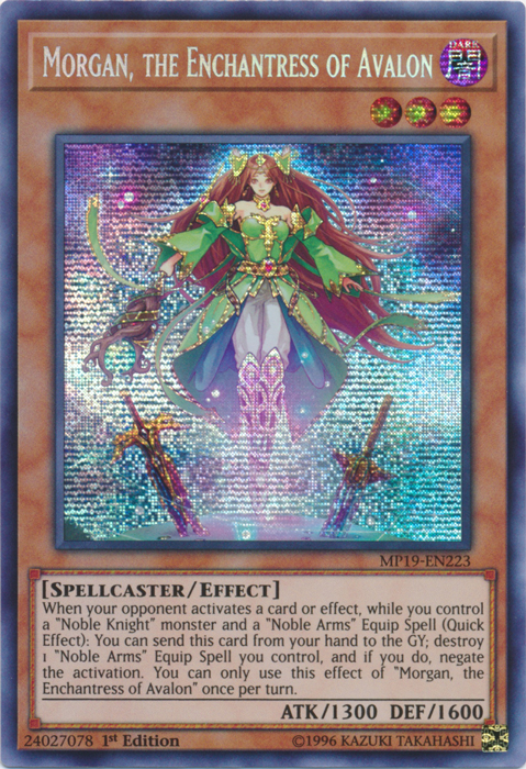 Morgan, the Enchantress of Avalon [MP19-EN223] Prismatic Secret Rare | L.A. Mood Comics and Games