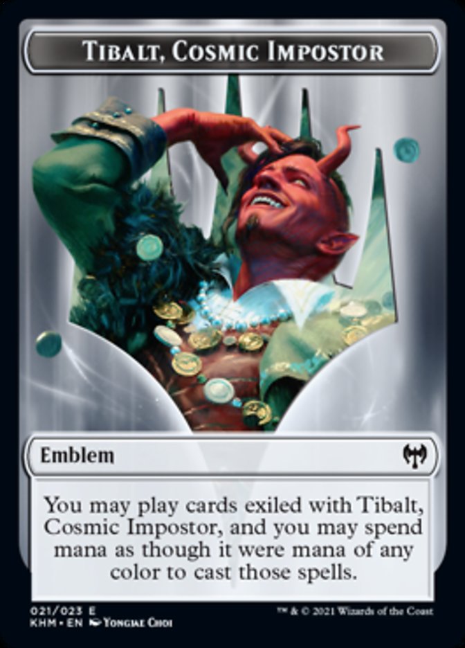 Tibalt, Cosmic Impostor Emblem [Kaldheim Tokens] | L.A. Mood Comics and Games