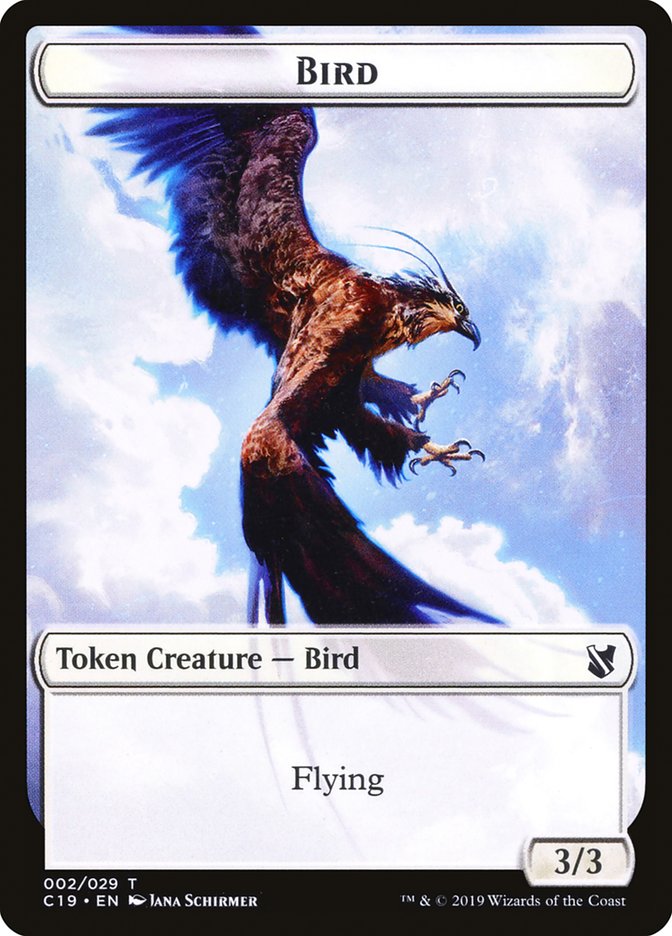 Bird Token (002/029) [Commander 2019 Tokens] | L.A. Mood Comics and Games